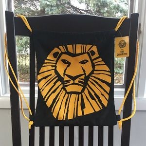 The Lion King on Broadway drawstring bag